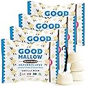GoodMallow Vegan Marshmallows - Large Kosher Halal Gluten Free Dairy Free Healthy- 4 x 8oz. Natural Gelatin Free Marshmallows for Hot Chocolate