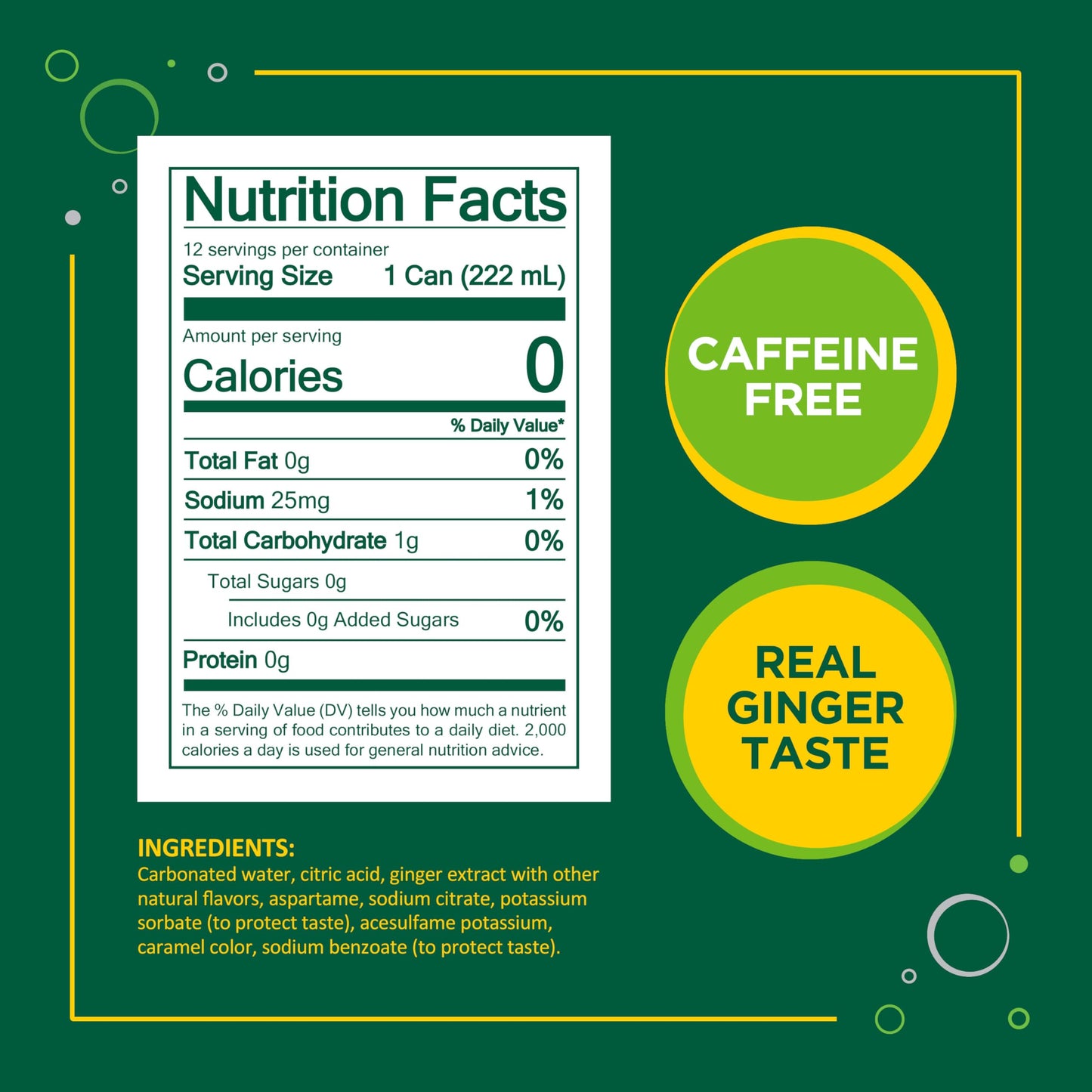Seagram's Diet Ginger Ale, 12 fl oz, 12 Pack