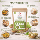 SPICY PANTRY Cardamom Pods 5 lbs - Whole Green Spice for Chai, Curries, Rice Dishes & Baked Goods & Spice Blends- Non-GMO, Gluten Friendly, Aromatic