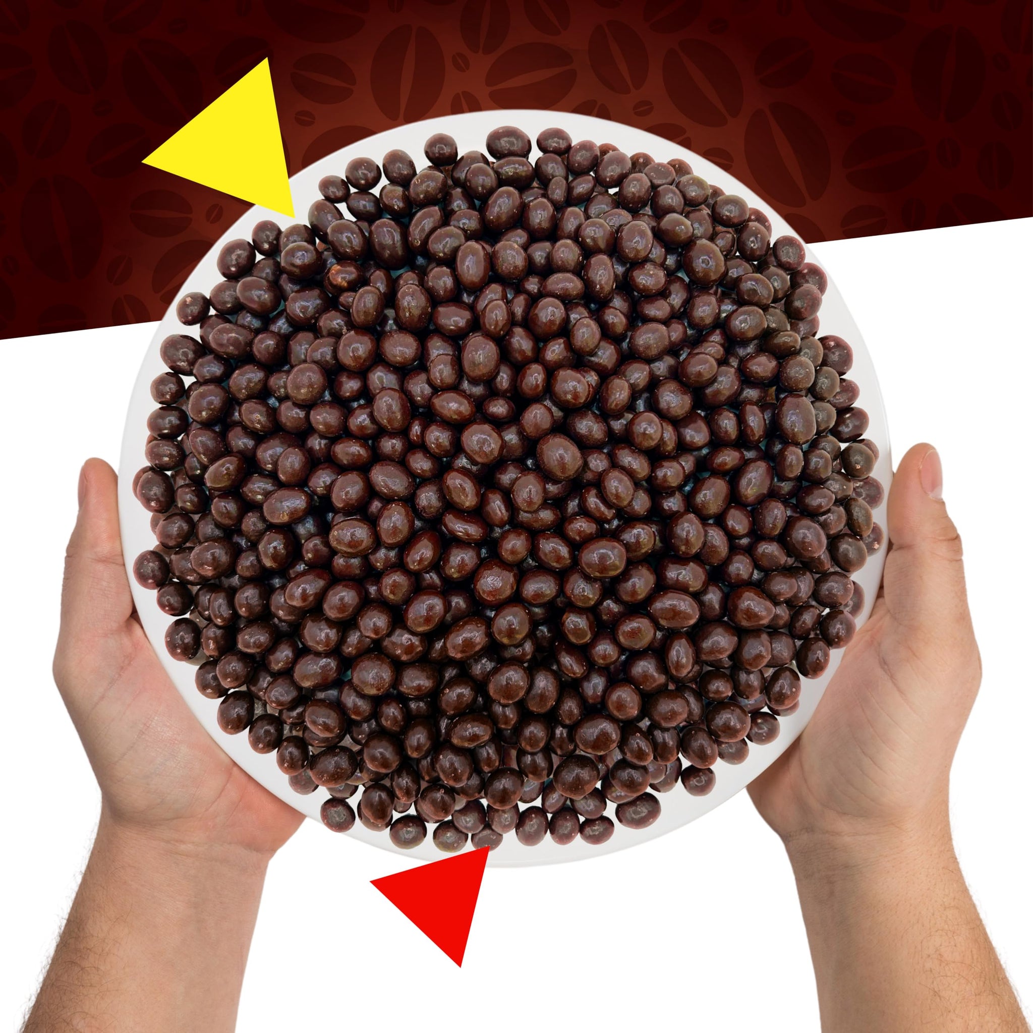 Premium Dark Chocolate Covered Espresso Coffee Beans Candy (1 Pound Bag)