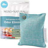 Moso Natural Fridge Odor Eliminator, HGTV Editor’s Pick, Bamboo Charcoal Refrigerator Deodorizer for Fridge and Freezer, Unscented Reusable Odor