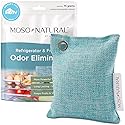 Moso Natural Fridge Odor Eliminator, HGTV Editor’s Pick, Bamboo Charcoal Refrigerator Deodorizer for Fridge and Freezer, Unscented Reusable Odor