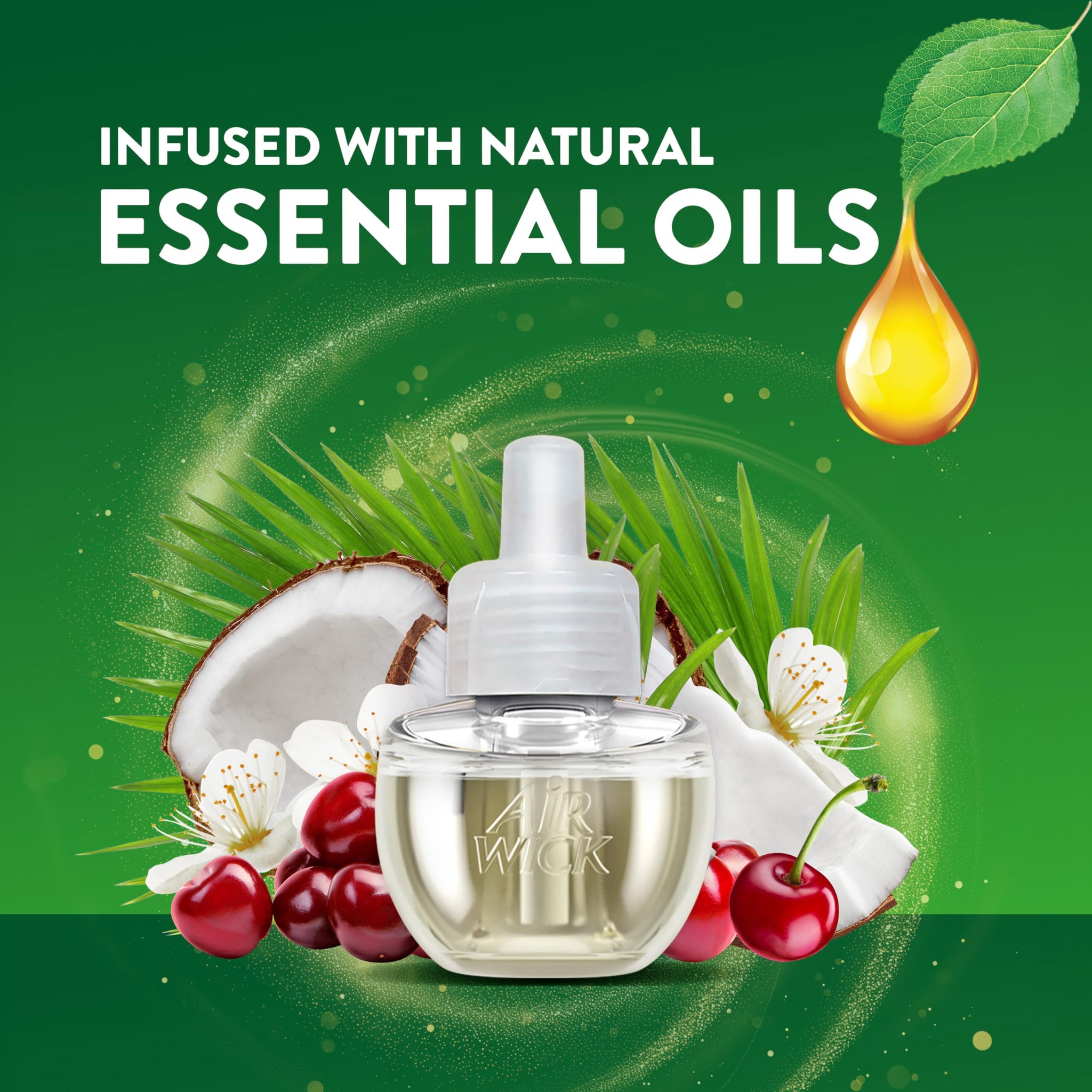 Air Wick Scented Oil Refills - Life Scents - Paradise Retreat - 2 Count Oil Refills Per Package - Pack of 2 Packages
