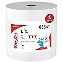WypAll GeneralClean L30 Cloths Heavy Duty Cleaning Wipes, Jumbo (05841), Strong and Soft Bulk Paper Wipers, White (1 Roll of 875 Sheets)