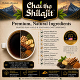 Authentic Shilajit Chai Tea - 20 Tea Bags - Black Tea with Herbal Chai Spices & Shilajit - Smooth & Aromatic - Blended & Packed in USA - InnovDuty
