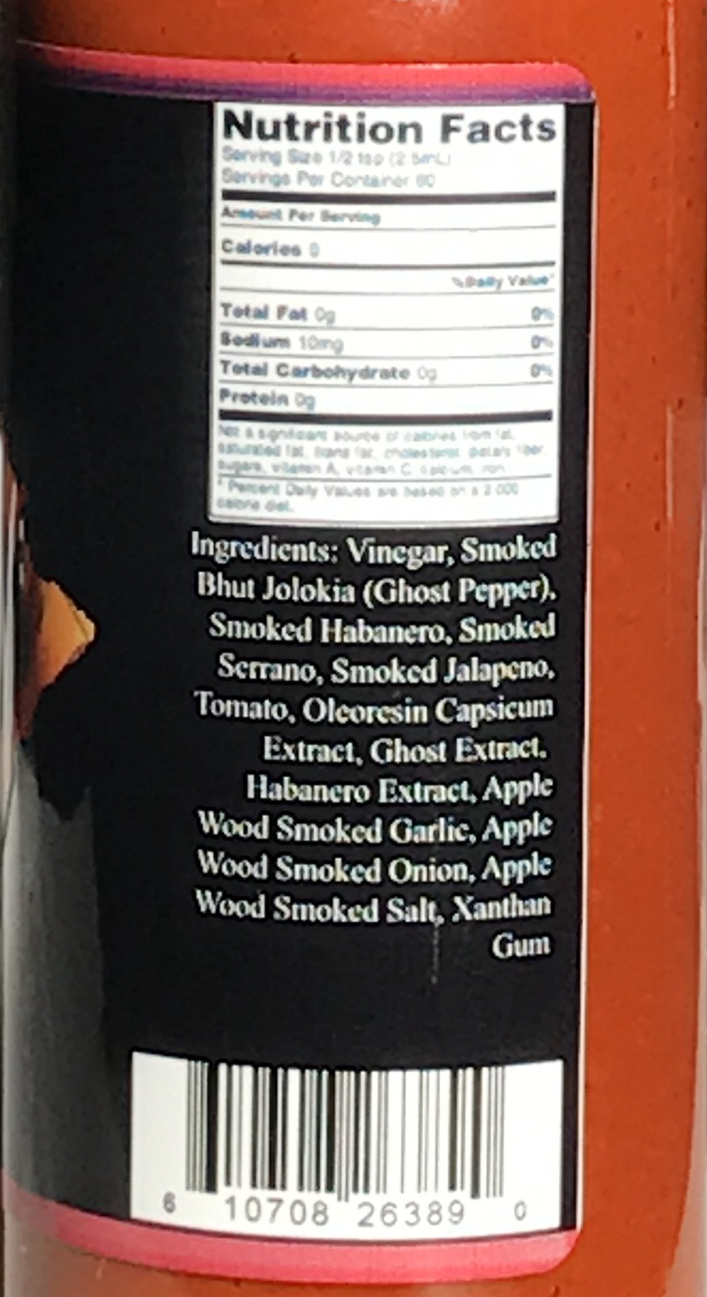 Ghost Pepper Hot Sauce Wicked Tickle XXX Chipotle Extra Hot World's Hottest Hot Sauce Gift Wax Sealed Wings