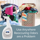 SMELLS BEGONE 27 oz Air Freshener Spray - Odor Eliminator - Eliminates Odors from Smoke, Trash Cans, Pets, Cars and Boats - Fragrance Free