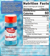 Baker’s Choice, Blue Sprinkles, Dairy-free, 2.8 oz