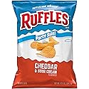 Ruffles Potato Chips, Cheddar & Sour Cream, 12.5 oz Party Size Bag