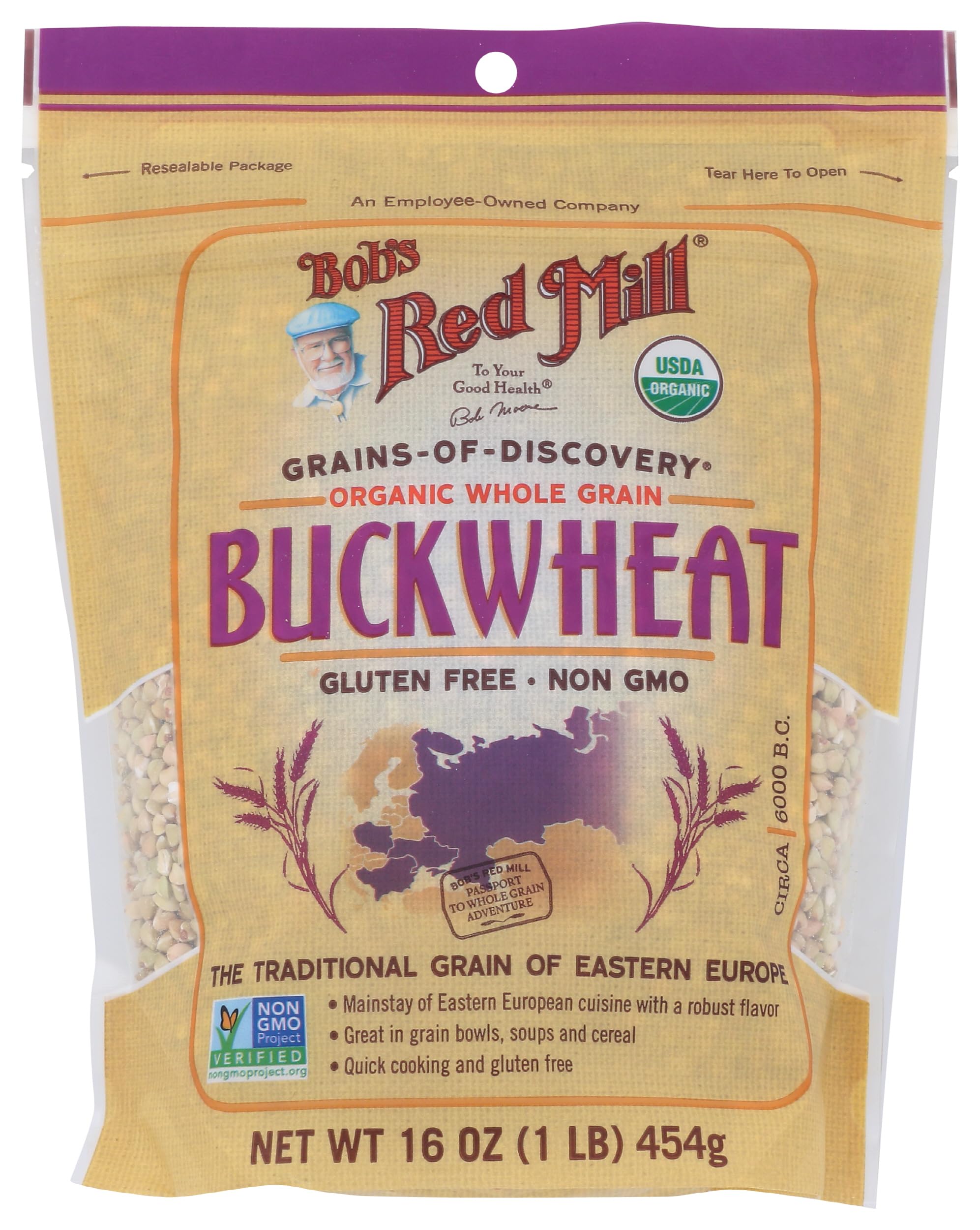 Bob's Red Mill Gluten Free Organic Quick Cooking Rolled Oats, 28oz (Pack of 4) - Gluten Free, Organic, Non GMO, Whole Grain, Vegan, Kosher