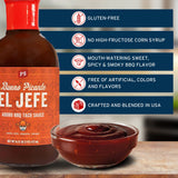 PS Seasoning El Jefe Adobo BBQ Taco Sauce - Smoky Chipotle Sauce for Marinade, Dip, and Topping- Great for Tacos, Fajitas, Carnitas, Chicken and more