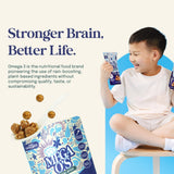 Eat Omega 3 Mega O’s Vanilla Bean Cereal Bites - Gluten-Free, Dairy-Free, Plant-Based Protein Snack with Omega-3 & Omega-6, Low Sugar, Peanut-Free