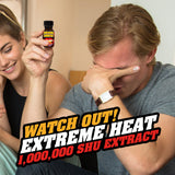 Xtreme Heat Hot Sauce Bottles Gourmet Gift Set Travel Size - 4 Pack - Perfect Gourmet Christmas Gifts for the Hot Sauce Fan