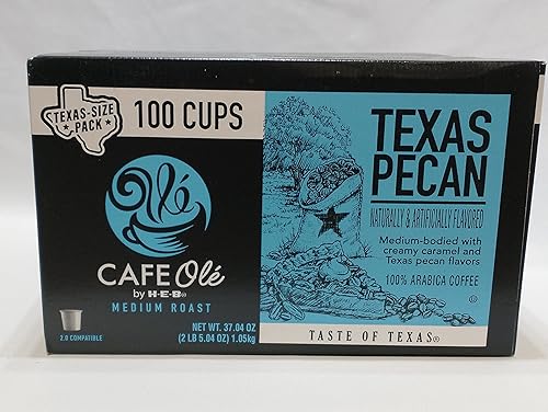 Cafe Ole Texas Pecan single serve pods 100 count