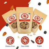 Maple Nut Kitchen Sweet & Salty Granola - 3 Pack | Gluten-Free Granola with Maple-Roasted Almonds, Dark Chocolate, Pumpkin Seeds & Cherries | Crunchy