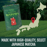 Two Leaves and a Bud Barista Matcha Sweetened Latte Blend, Japanese Matcha Green Tea Powder, 2 Resealable Bags, 240 grams
