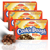 Cookie Dough Bites Chocolate Chip Flavored Candy | 3.1 oz (Pack of 3) | The Original Edible Cookie Dough | Movie Theater Candy
