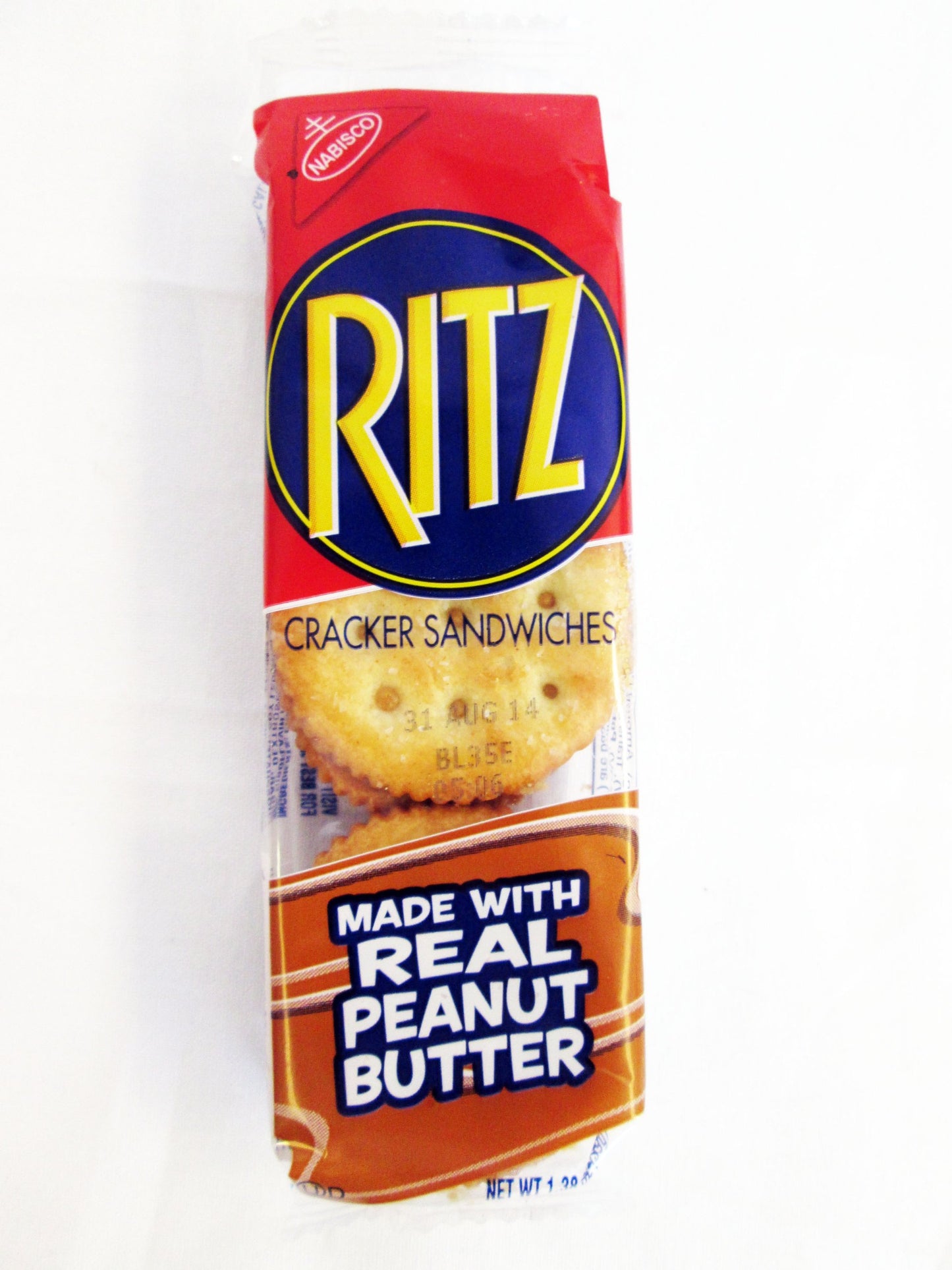 Ritz Cracker Sandwiches Made with Real Peanut Butter: 16 Packs of 1.38 Oz