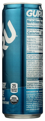 GURU Organic Yerba Mate Energy Drink, 12 FZ