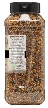Garlic Festival Black Pepper & Garlic Seasoning Net Wt. 1 lb. 2 oz.