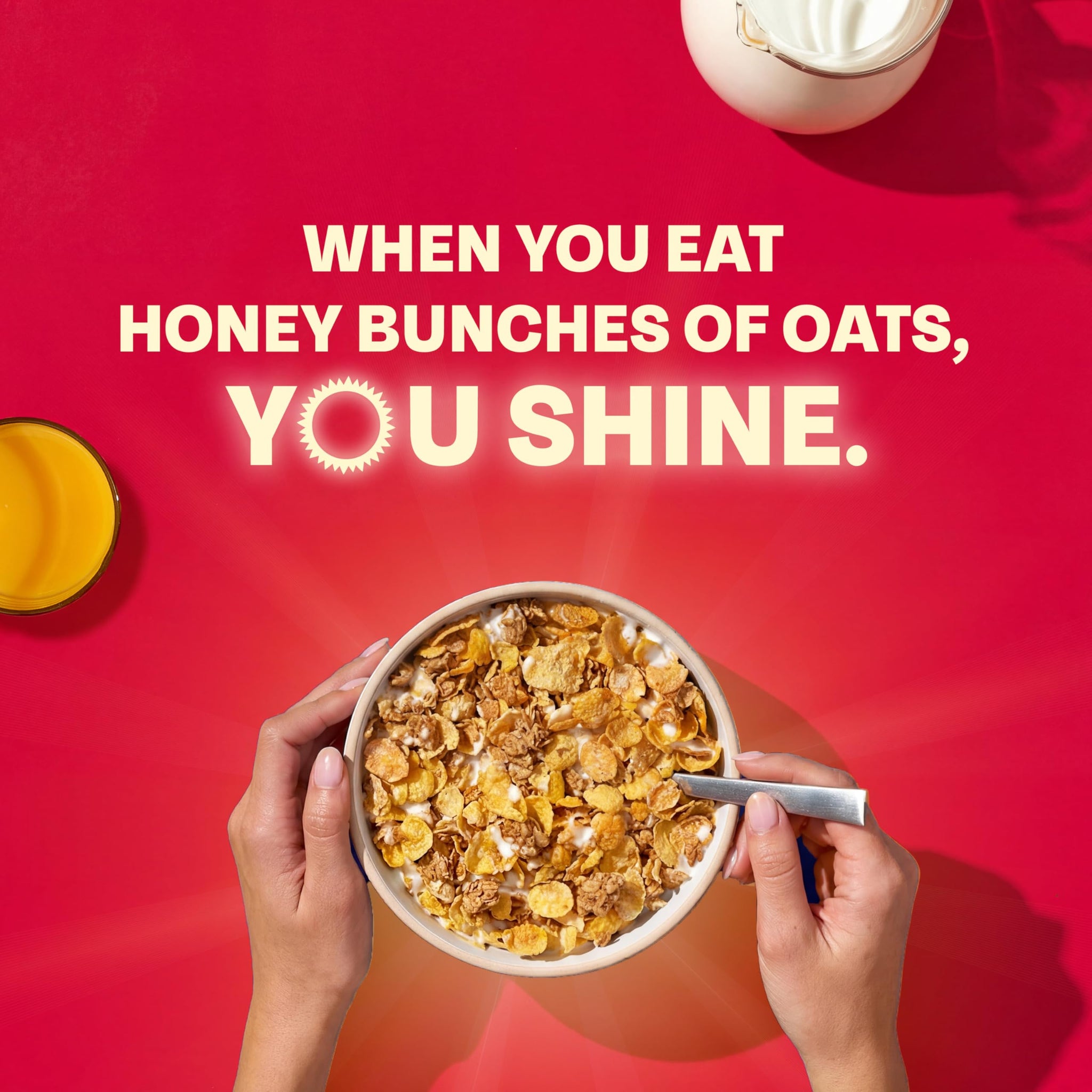 Honey Bunches of Oats Strawberry, Heart Healthy, Low Fat, made with Whole Grain Cereal, 11 Ounce