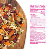 Sunkist® Omega 3+6 Trail Mix - Fruit, Nut and Seeds, Pumpkin and Sunflower Seeds, Mango, Almonds, Walnuts, and Cranberry | Gluten Free Premium Quality