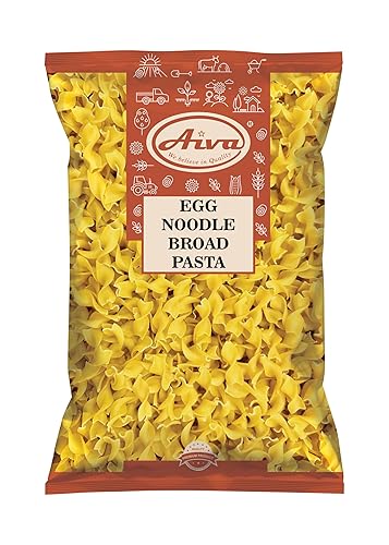 Aiva Pasta Egg Wide | Wide Egg Noodles Pasta | Casseroles & Soups | 14 oz (400 GM)