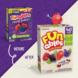 Funables Fruity Snacks, Mixed Berry Flavored Snacks, 32 oz 40 ct