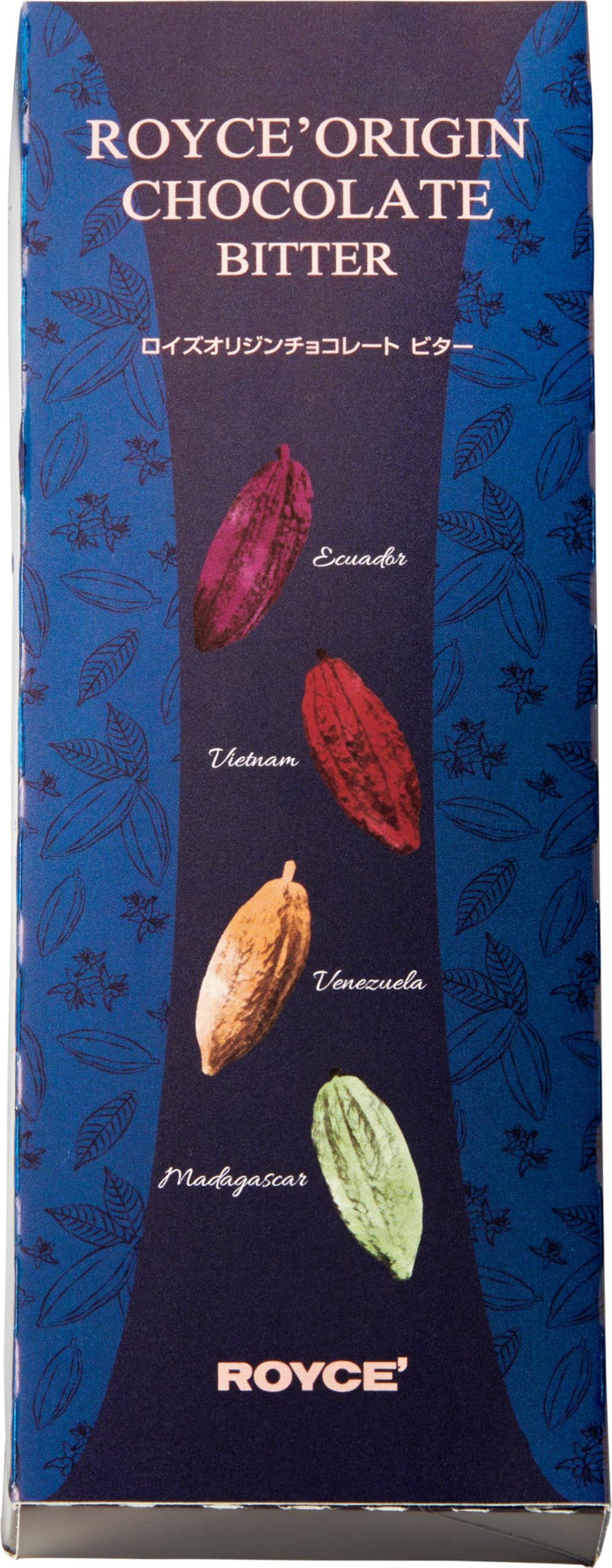 ROYCE' Origin Chocolate "Bitter"' - Assortment of Dark Chocolate Squares | Ideal for Baking and Desserts| No Artificial Preservatives | Japanese