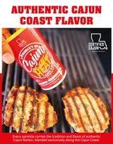 Cajun Nation Low Sodium Cajun Seasoning 7oz Can- Louisiana Certified Cajun- No MSG, Gluten Free- Spicy Cajun Heat Seasoning for Chicken, Seafood
