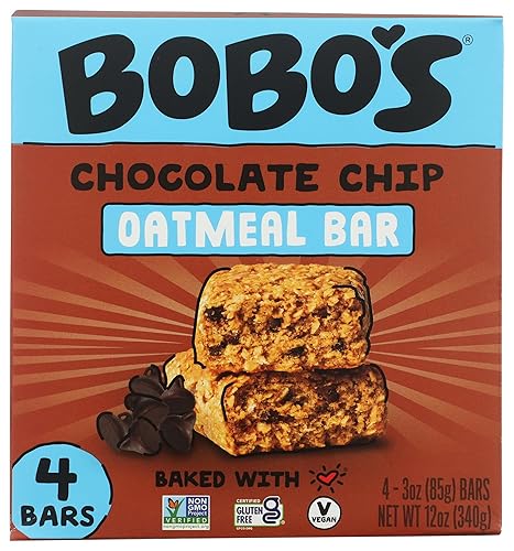 Bobo'S Oat Bars Chocolate Chip Oat Bar 4 Count, 3 Oz