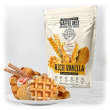 OLDSOUL Trendy Waffle & Pancake Mix | Bubble Belgian Cone | Natural Ingredients | Easy Preparation | Reach Vanilla Flavor (3 Lbs)