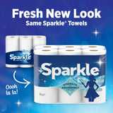 Sparkle Pick-A-Size Paper Towels, Spirited Print Design, 6 Double Rolls (660 Sheets Total) - Strong 2-Ply Towels for Kitchen Cleanup and Everyday