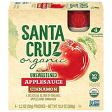 Santa Cruz ORGANIC Cinnamon Applesauce Pouch 3.2 Ounce (Pack of 4)