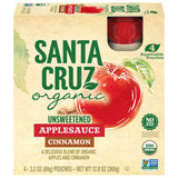 Santa Cruz ORGANIC Cinnamon Applesauce Pouch 3.2 Ounce (Pack of 4)