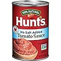 Hunt’s No Salt Added Tomato Sauce, Perfect for Chili & Soups, 15 oz. Can