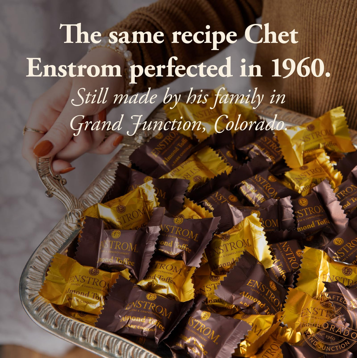 Enstrom Almond Toffee Petites Gift Box, Milk & Dark Chocolate