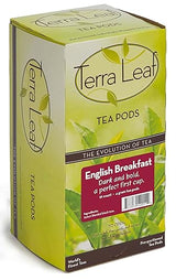 Baronet Coffee Terra Leaf English Breakfast Tea Pods - 3 Boxes of 18 Single Serve Coffee Pods - 54 Count, 4 Grams - Individually Wrapped for Freshness