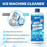 Sylvan Ice Machine Cleaner and Descaler | 2x 16 oz (8 uses) | Free Cloth | Made in USA | Nickel Safe Ice Maker Cleaner and Descaler | Universal