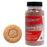 Bakerpan Rose Gold Sanding Sugar for Baking & Cookie Decorating - 5 Ounce Edible Rose Gold Sugar Sprinkles for Cookies, Cakes, Cocktails (Made In USA)