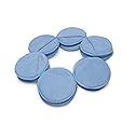 LTWHOME Blue Microfiber Wax Polish Applicator Cleaning Detailing Foam Sponge Pad with Finger Pocket for Cars Part Number CWABH(Pack of 12)