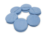 LTWHOME Blue Microfiber Wax Polish Applicator Cleaning Detailing Foam Sponge Pad with Finger Pocket for Cars Part Number CWABH(Pack of 12)