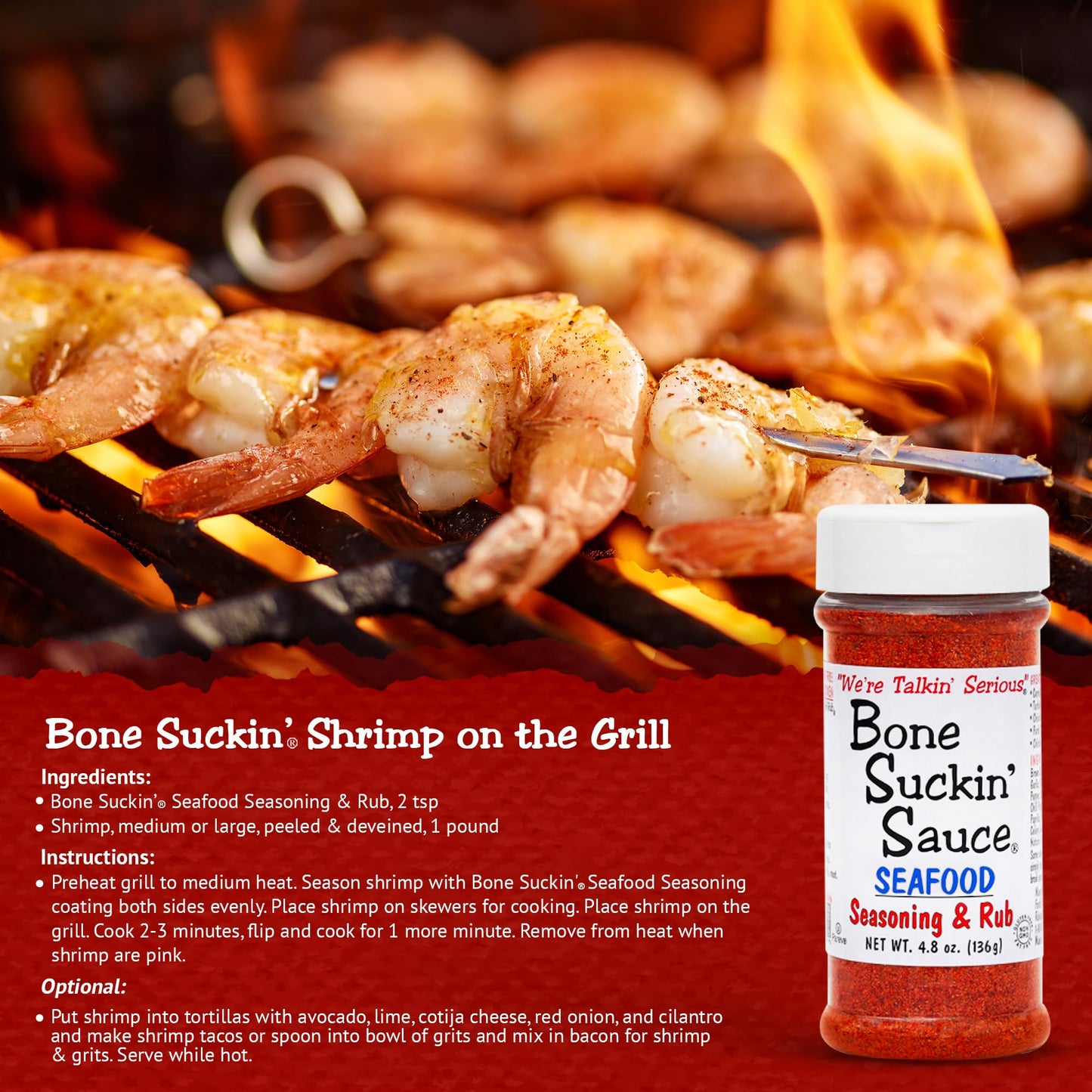 Bone Suckin' Sauce Seasoning and Rub-Variety, Original, Steak, Seafood and Chicken, Great for Grilling, Smoking, Non-GMO, Gluten-Free, Fat Free