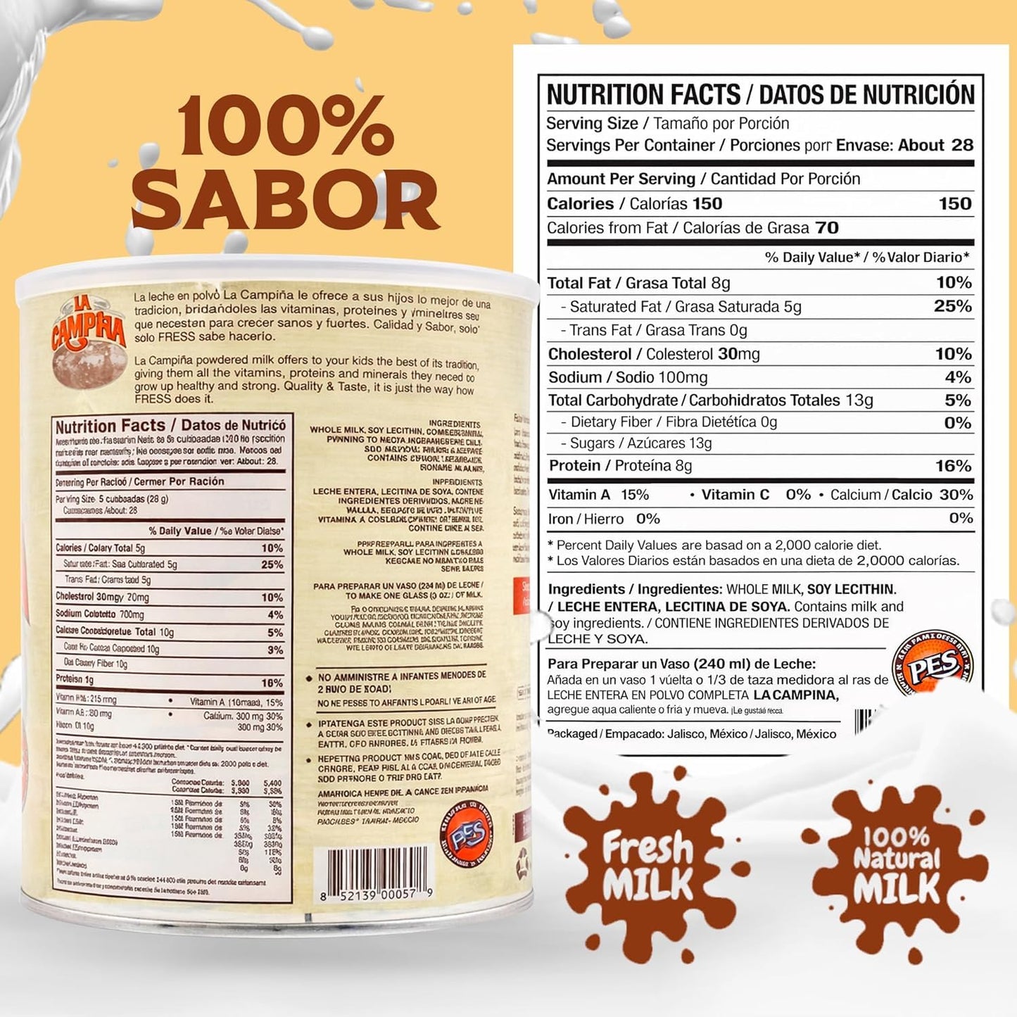 Leche En Polvo La Campina - Powdered Milk (1.76 Lb)