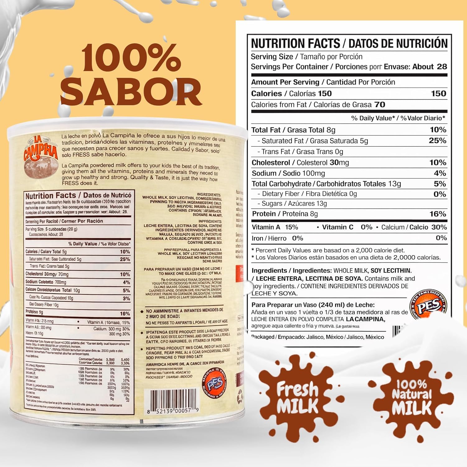 Leche En Polvo La Campina - Powdered Milk (1.76 Lb)