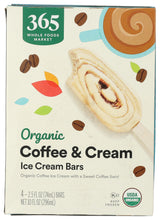 365 by Whole Foods Market Organic Coffee & Cream Ice Cream Bar, 10 FZ