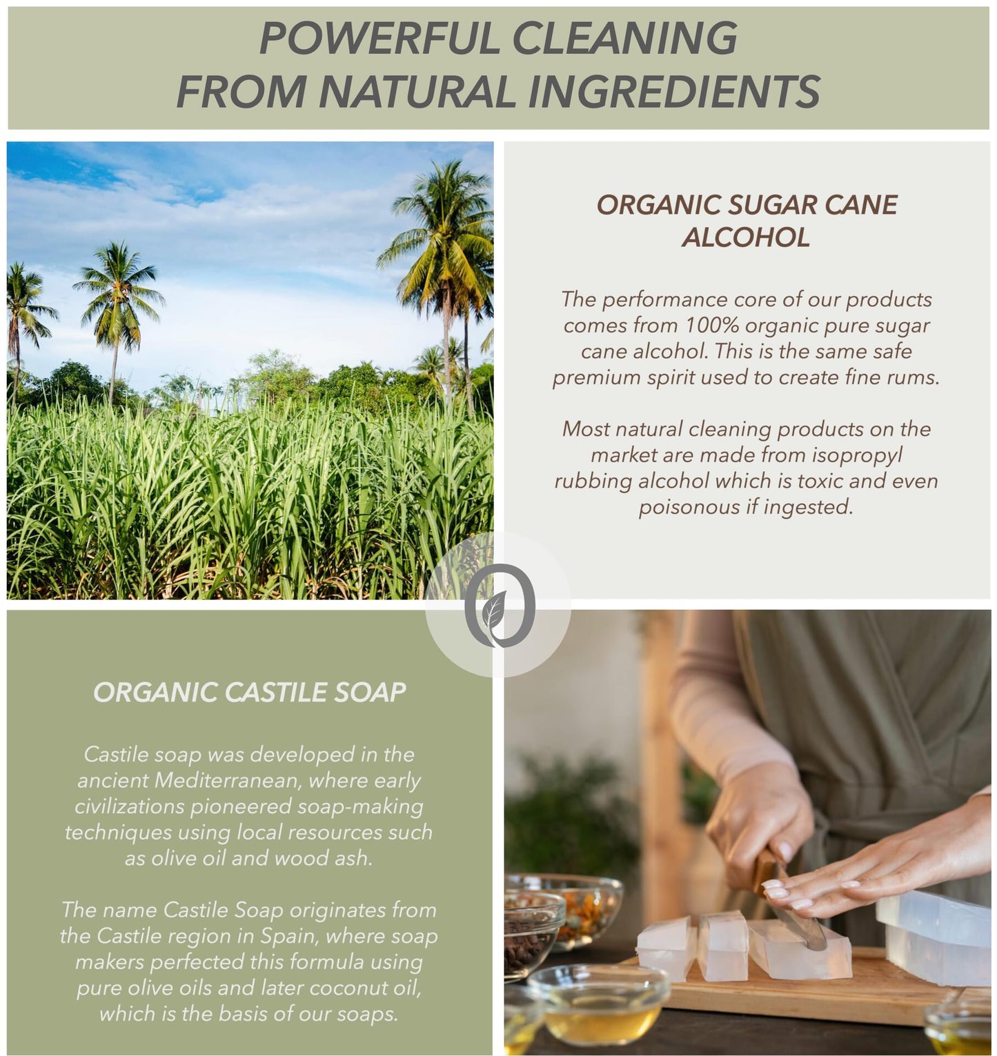 OIAIO Non-Toxic Glass Cleaner - Natural Organic Ingredients that Truly Perform - 2 PACK (48oz) - Light Coconut & Bergamot Scent