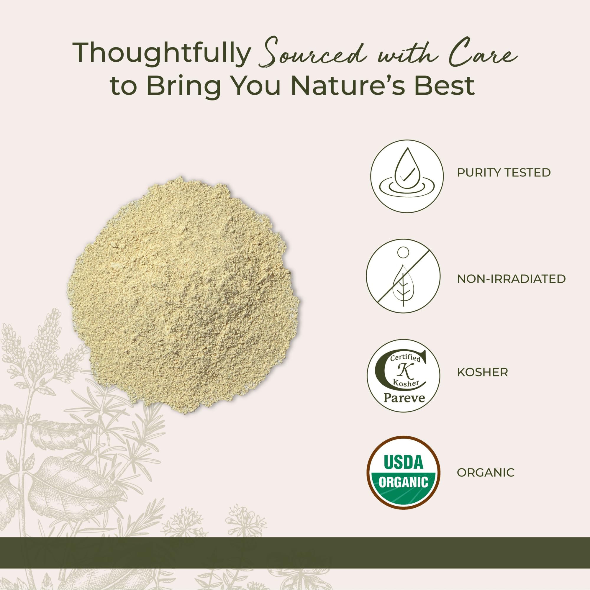Starwest Botanicals Organic Fenugreek Seed Powder - Dried Spice for Seasoning & Cooking, Use for Curry, Tea, Stew, & Bread, Sweet & Nutty Flavor