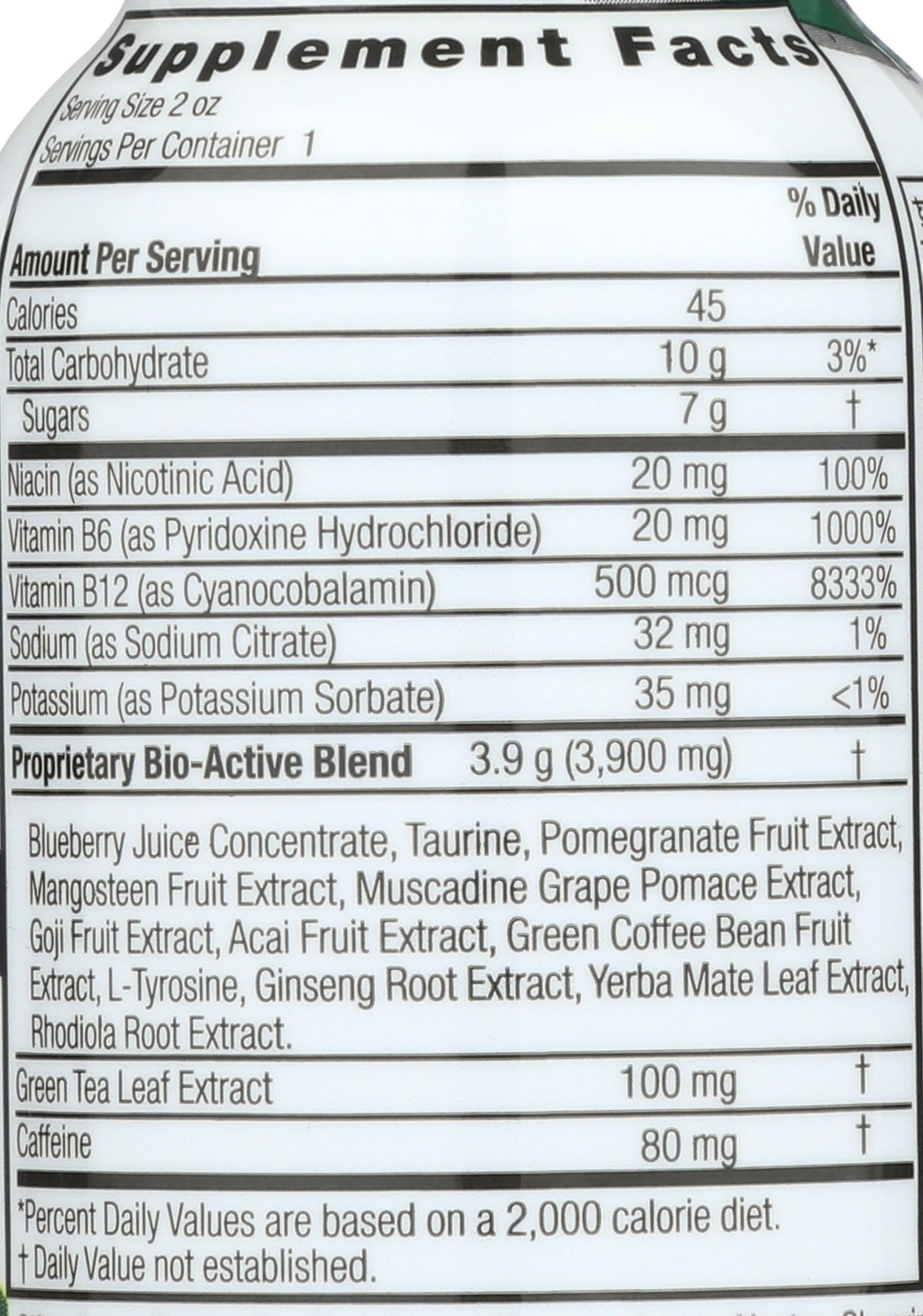 Nature's Answer Green Tea Energy Display Center Case, 12 Count
