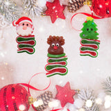 Christmas Character Sour Gummy Lollipops, 3 Pack, Assorted Designs, Perfect Stocking Stuffer, 1.23 Ounces